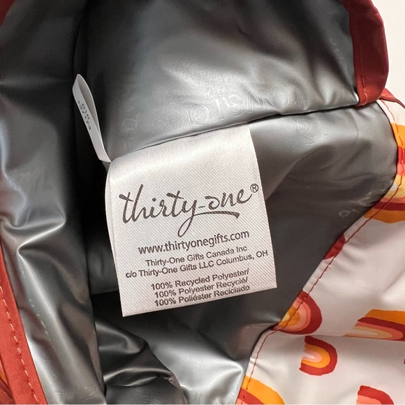 NWT Thirty One Boho Rainbow Thermal Lunch Tote - Picture 5 of 8